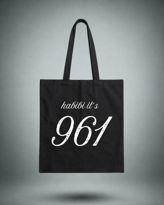 Habibi it's 961 Tote Bag