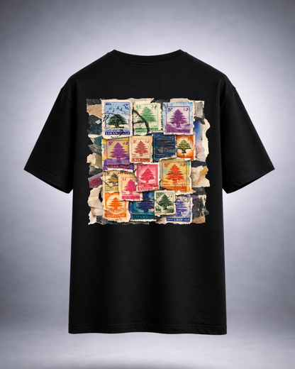 Lebanese Stamps Oversized Tee