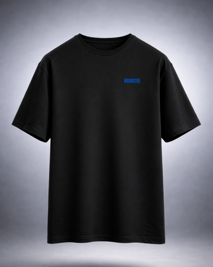 Lebanese Stamp Blue Oversized Tee