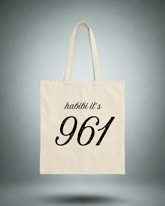 Habibi it's 961 Tote Bag