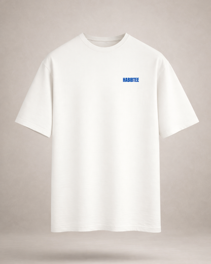 Lebanese Stamp Blue Oversized Tee