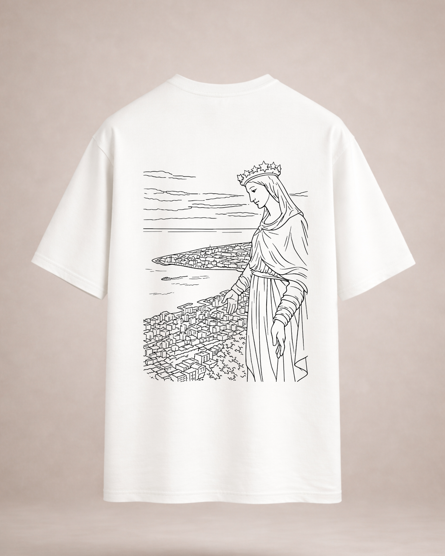 Lady of Lebanon Oversized Tee