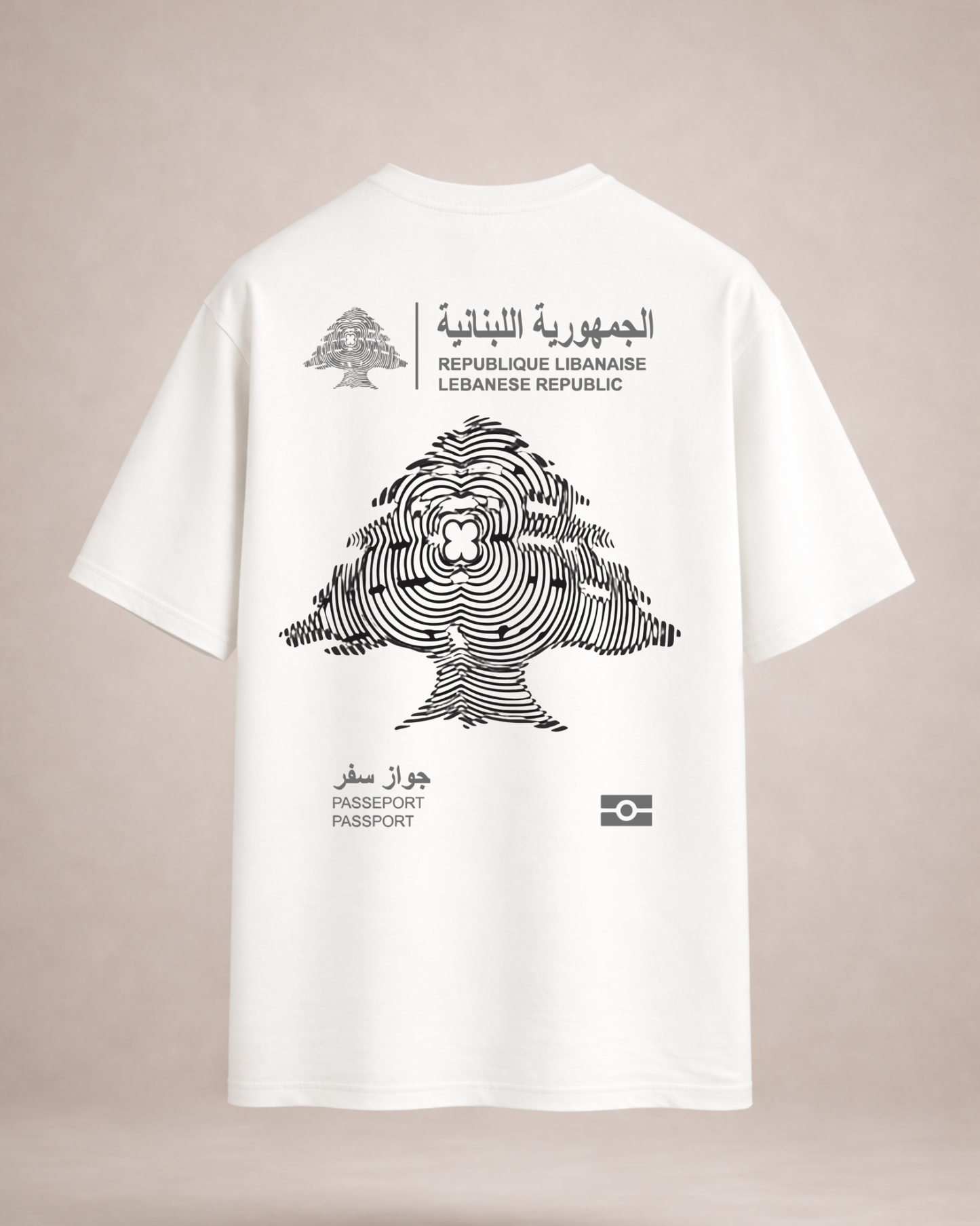 Lebanese Passport Oversized Tee