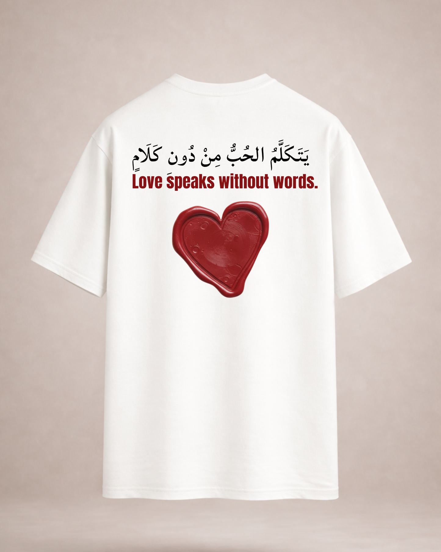 Love Speaks Without Words Oversized Tee